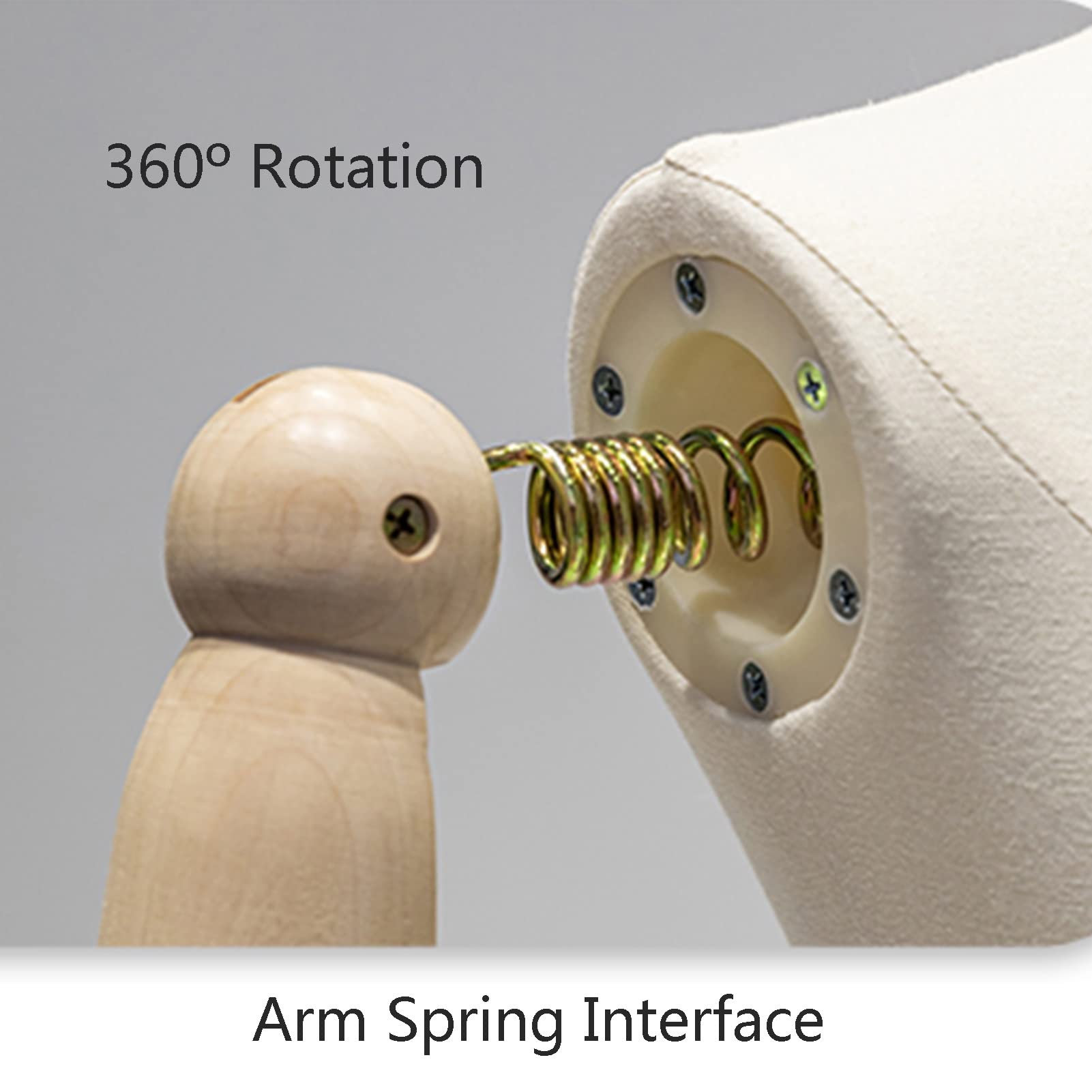 Amazon.co.jp: 女性マネキントルソーボディ、木製アーム付きプロ衣料品